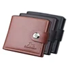 Men's Wallet Hasp Short Wallets for Men Made of Natural Leather PU Wallet Card Holder Perfect for You Magnetic Purses Small 4