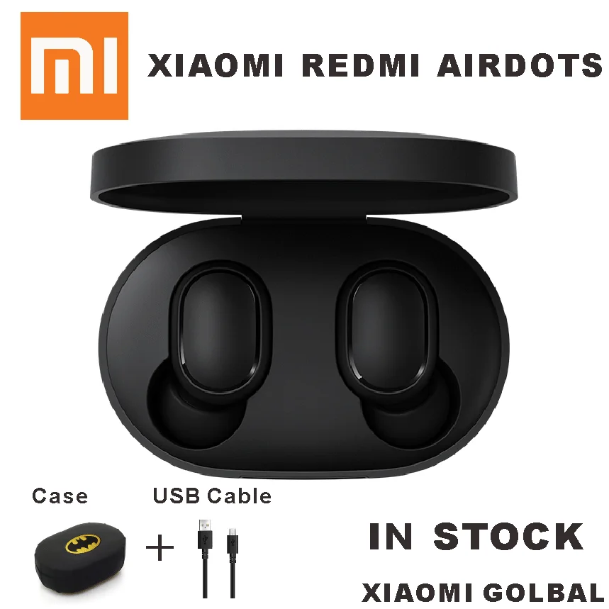 

Instock Xiaomi Redmi Airdots TWS Bluetooth Earphone Stereo bass BT 5.0 Eeadphones With Mic Handsfree Earbuds AI Control IPX4