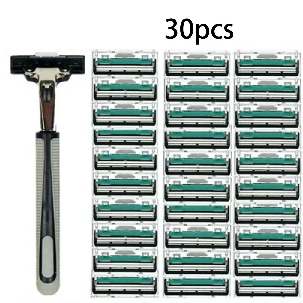 

CM-99-1 Men's Manual Razor Double Layer Razor 1 Knife Holder 30 Cutter Head Men's Beard Knife Razor Tool