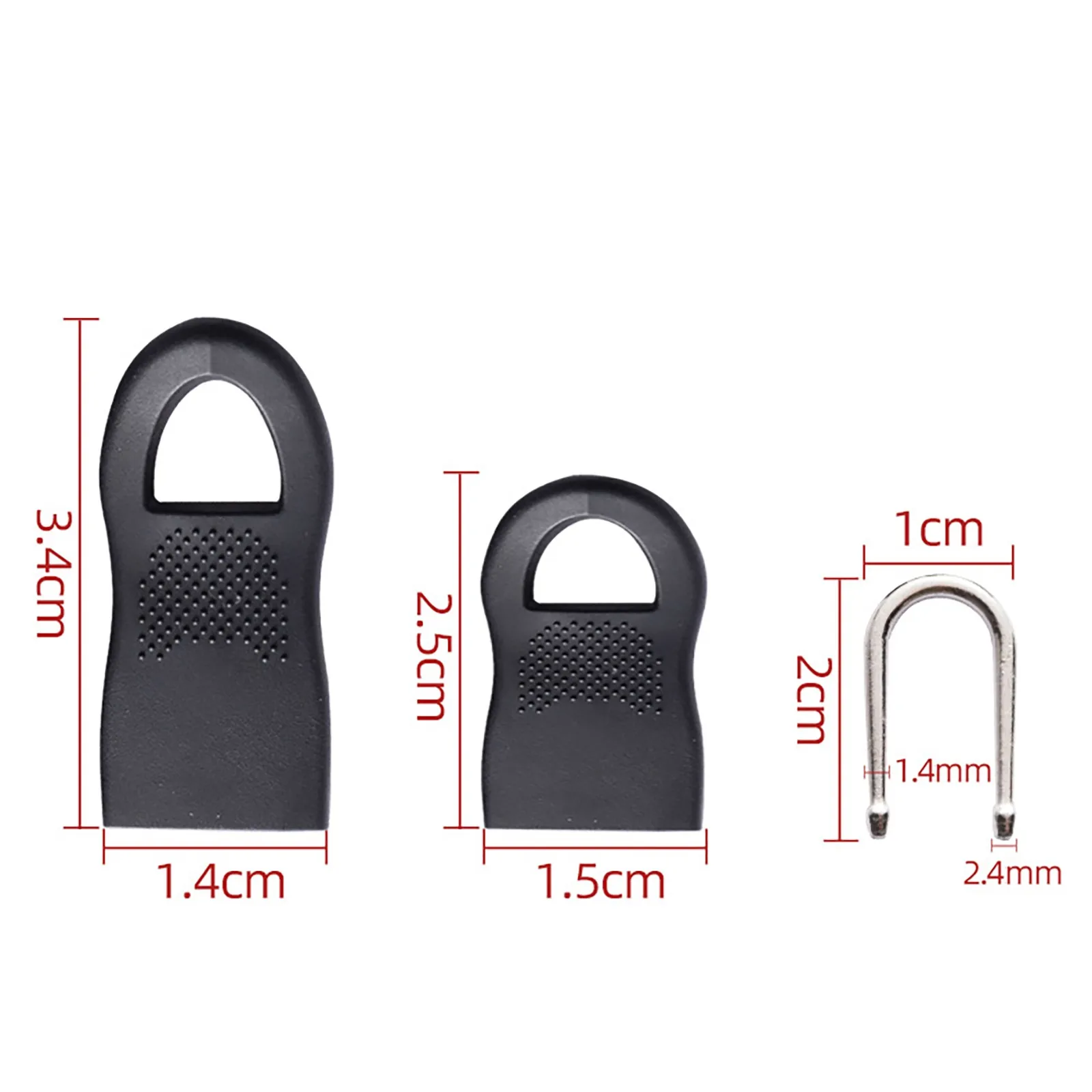 1/2pcs Detachable Zipper Puller Suit Clothing Jacket Coat Zipper Puller Universal Removable Pull Tab Head Accessories #5G