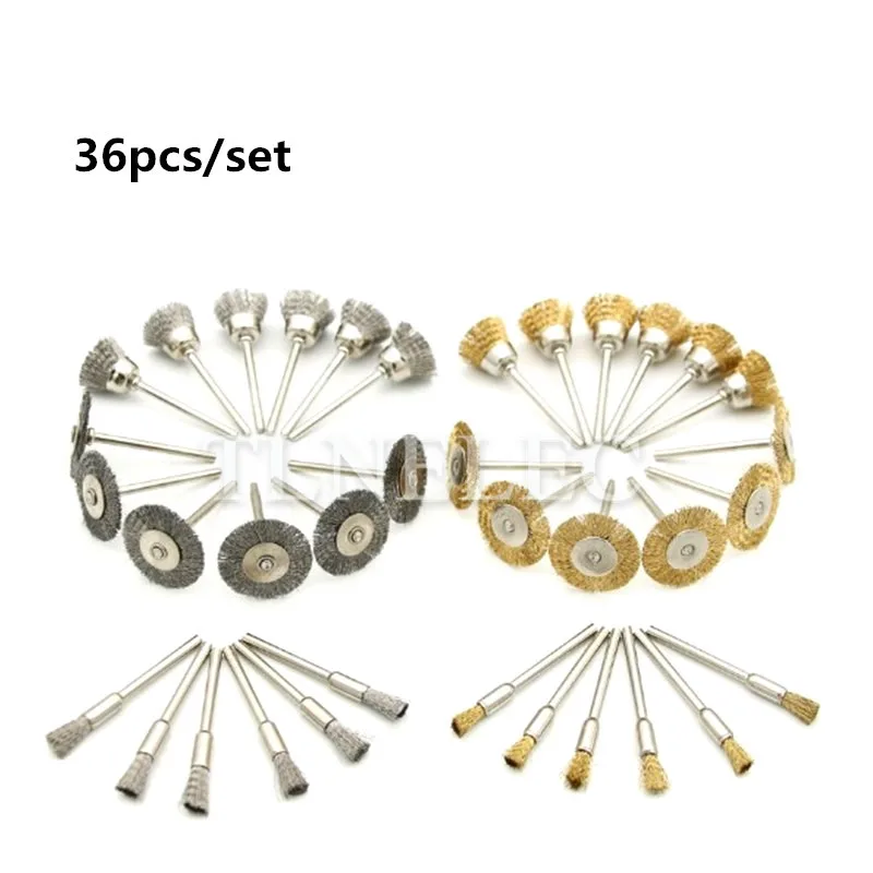

Copper Wire Brush Metal Rust Removal Wheel With Handle Steel Wire Wheel Rod Flat Type Copper Wire Wheel T Type Polishing Brush