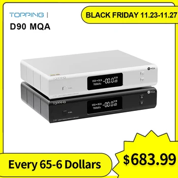 

TOPPING D90 MQA/D90 AK4499 AK4118 DAC Bluetooth 5.0 DSD512 Hi Res Decoder usb digital audio decoder
