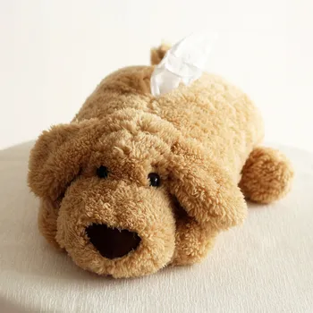 

Cute Teddy Dog Tissue Drawer Set Tissue Box Set Home Gifts