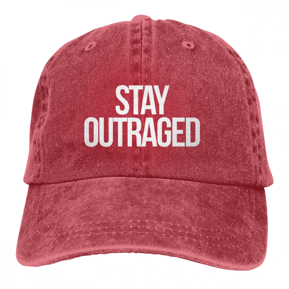 Оставайтесь огорченным Casquette черные унисекс Мужские Женские джинсовые бейсболка с ремешком кепки регулируемые Гольф папа шляпа