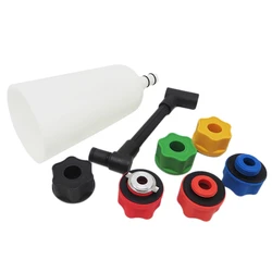 Kit de llenado de embudo de aceite de 8 piezas, con 6 adaptadores, herramienta automotriz para coche y camión