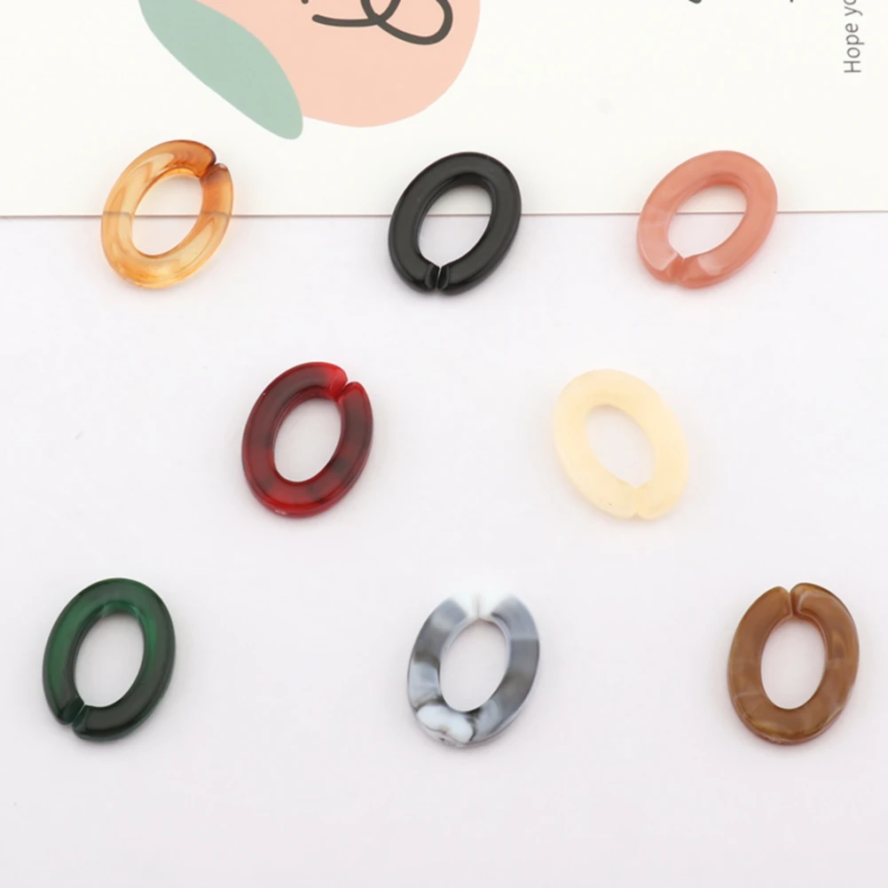 10pcs, 20pcs Jewelry DIY accessories Acrylic resin chain Hand-made bags Accessory chain Acrylic removable matching accessories