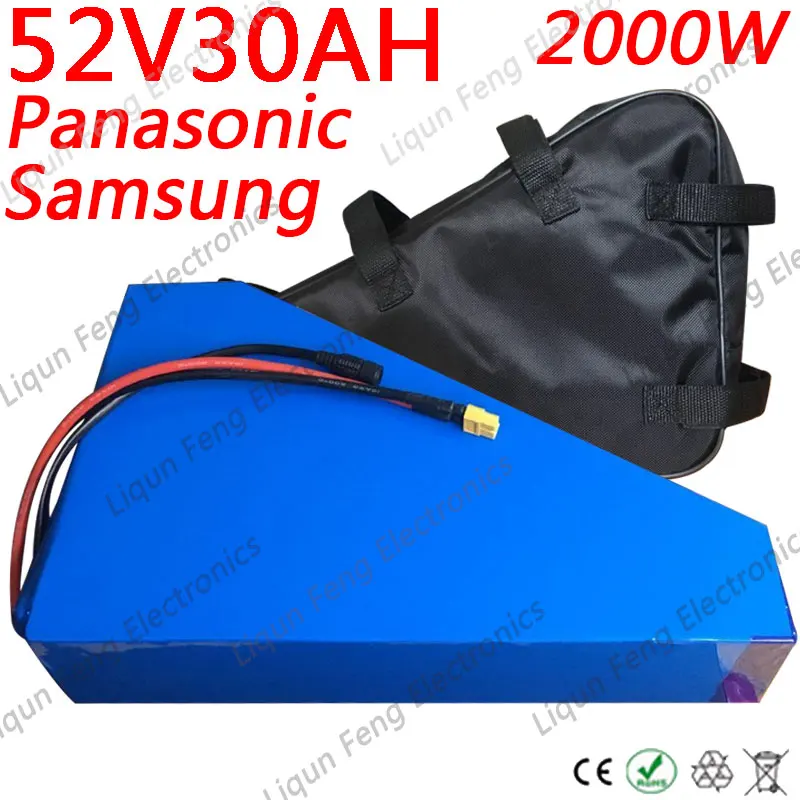 Аккумуляторный треугольник 52 в 2000 Вт 30 А · ч NCR18650PF/SAMSUNG литиевая батарея для
