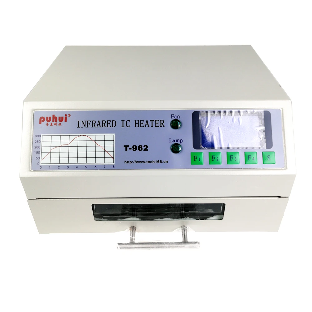 hot air station Small Reflow Soldering Machine T-962 Infrared IC Heater T962 Reflow Solder Oven BGA SMD SMT Rework Station Smoke Upgrade hot air rework station