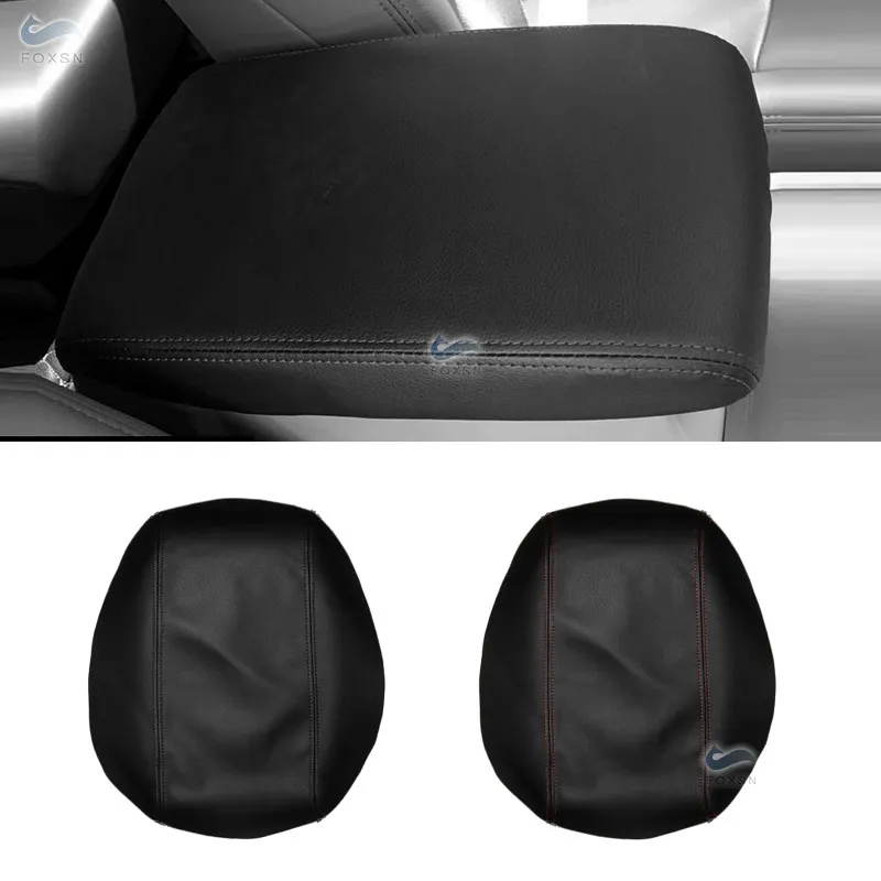 

For Toyota Highlander 2008 2009 2010 2011 2012 2013 Microfiber Leather Center Console Armrest Box Cover Protection Trim