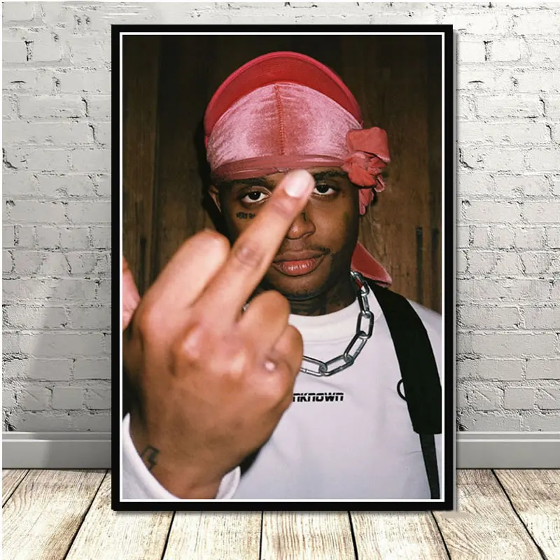 Постер и принты Лыжная маска The Slump God Rapper хип-хоп музыка певица звезда искусство картины настенные картины для гостиной домашний декор