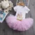 Xmas Baby Girls Birthday Outfits Dresses for 1st First Birthday Party Romper +Оголовье 1 Год Крещение Пачка Платье 3шт Костюм