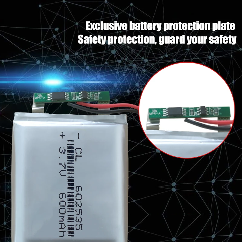 Supply lithium battery lithium polymer Rechargeable battery 602535 600 mah 3.7V For MP3 MP4 MP5 GPS PSP MID Bluetooth Headset Rechargeable Lithium Batteries