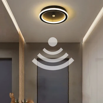 인체 유도 LED 천장 램프 복도 통로 내부 원형 PIR 모션 센서 9W 14W 16W 거실 현관 220V