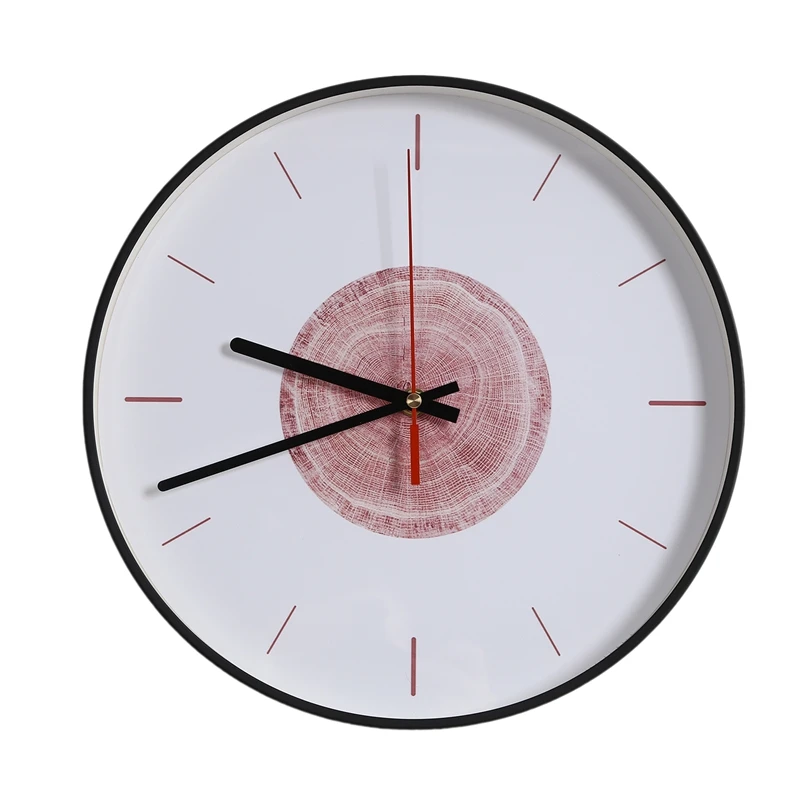 

Generation Of Simple Clocks Wall Clock Living Room Quartz Wall Clock Office Creative Mute Round Home Electronic Clock