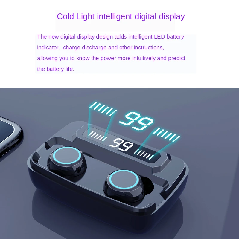 Новый M11 Bluetooth гарнитура с Аккумуляторы для микрофона Дисплей Беспроводной