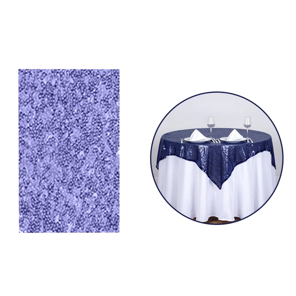 Navy blue Рождественское украшение, скатерть, украшенная пайетками, настольная дорожка, свадебные скатерти, вечерние на стол для домашнего ужина, флаг для декора - Цвет: Navy blue