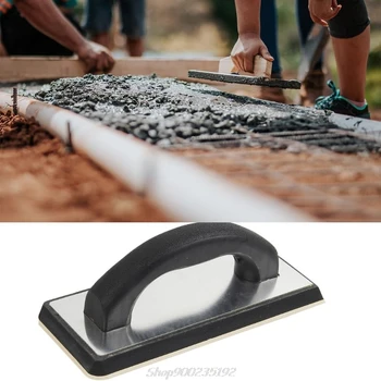 

Handheld Concrete Rubber Trowel Corner Cover Stucco Dry Lining Plastering Spatula Skimming Smooth Grout Floor Tiles Construction