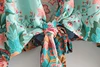 Boho Vintage  Floral Print Sashes short  Kimono Women 2022 New Fashion V Neck batwing Sleeves Ladies Blouses Casual Blusas ► Photo 3/6