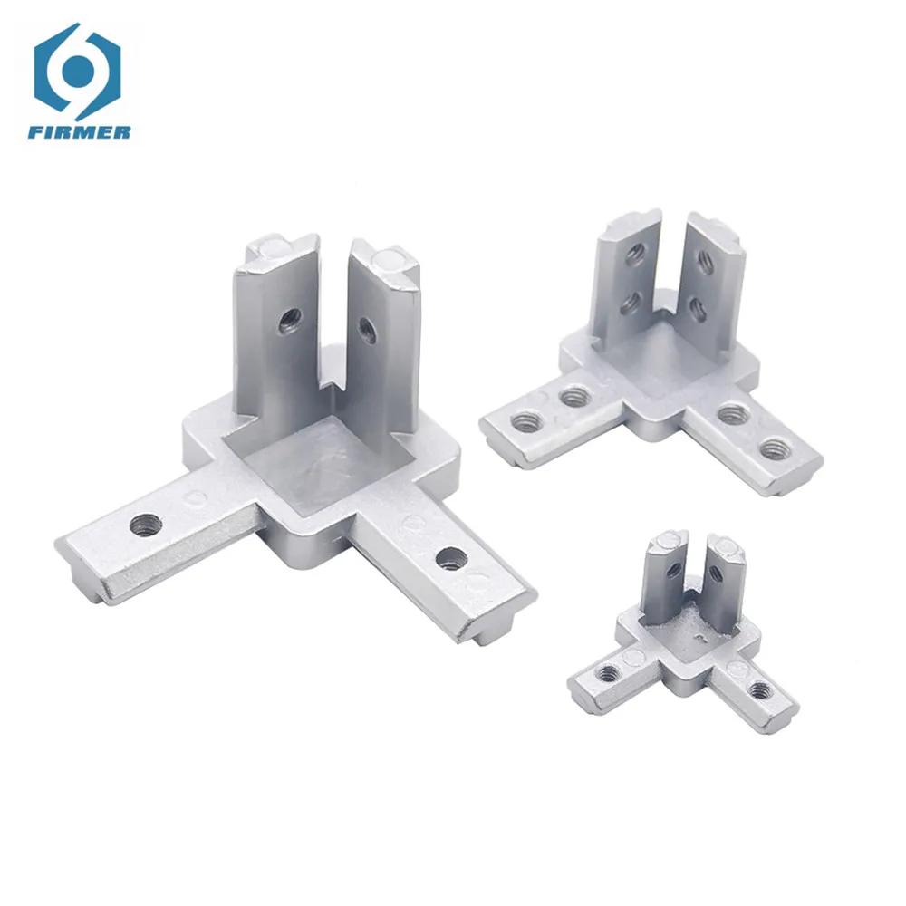 

L type 3-dimensional bracket 2020 Concealed 3-way corner connector EU standard 20/30 series Aluminum Profile Accessories