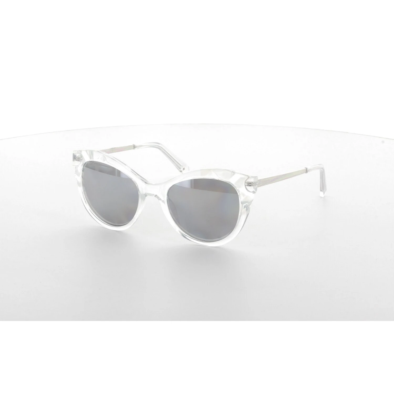 

Women's sunglasses swr 0151 26c bone transparent organic oval aval 51-19-140 swarovski