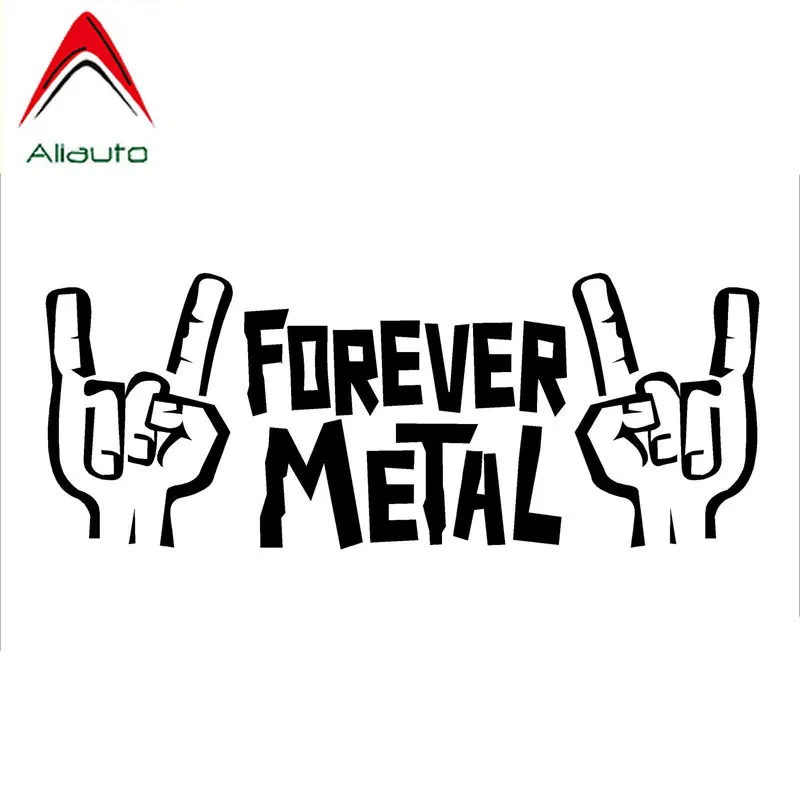 Aliauto креативные автомобильные стикеры Rocker Hands Forever металлический знак Рожков