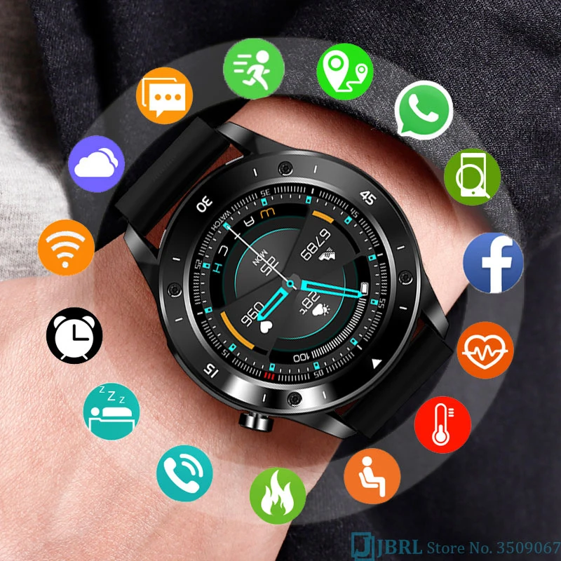 New Sport Smart Watch Men Smartwatch Electronics Smart Clock For Android IOS Fitness Tracker Full Touch Round Smart-watch