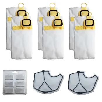 

6PCS Non-woven Dust Garbage Bags + 6PCS Scented Sheets + 2PCS Motor Filters for Vorwerk Kobold VK140 VK150 Vacuum Cleaner