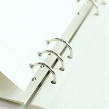 Classeur à 3 anneaux en métal, 2 pièces, fournitures de bureau, outil de rangement à feuilles mobiles, manuel de bricolage universel
