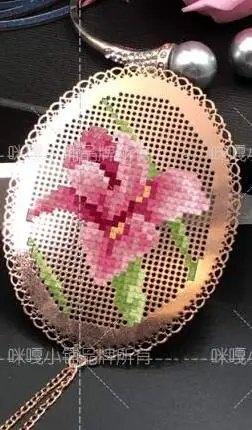 Cc Rose style DIY ремесло Стич крестиком металлическая Закладка серебро Золотой Рукоделие Вышивка ремесла счетный крест-Набор для вышивки - Цвет: Коричневый