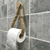 Round Hook Vintage Towel Hanging Rope Toilet Paper Holder Home Hotel Bathroom Decoration Supplies ► Photo 3/5