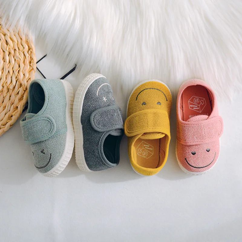

Girls Shoe2020 Spring New Style Baby Toddler Shoes South Korea Smiley BABY'S Shoes Soft Bottom Casual Young BOY