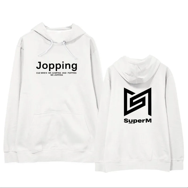 KPOP SuperM Super M We Are The Future Live JOPPING Album оверсайз худи уличная одежда Свободный пуловер