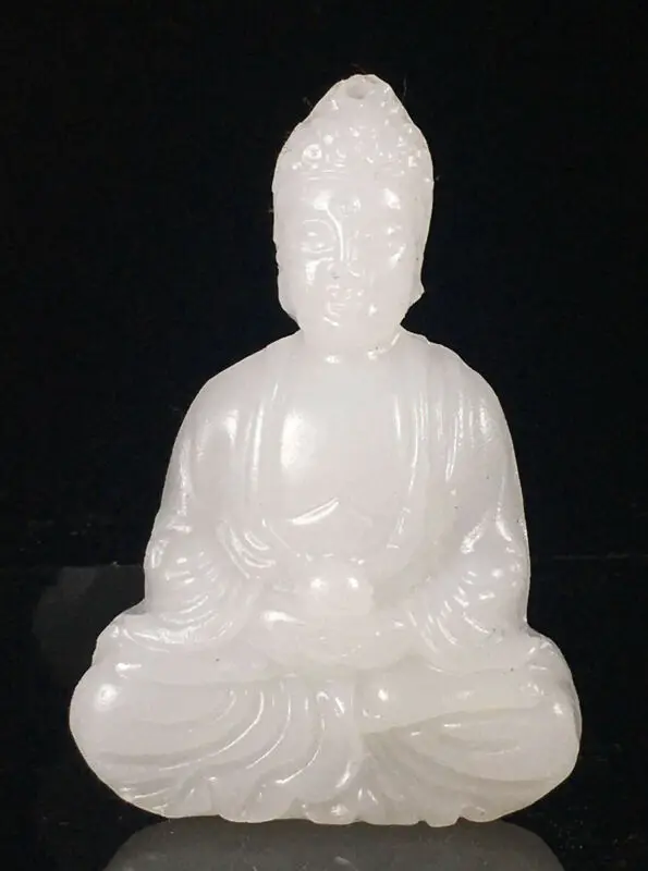 

Китайская старинная редкая нефритовая подвеска ручной работы ожерелье статуя Будды