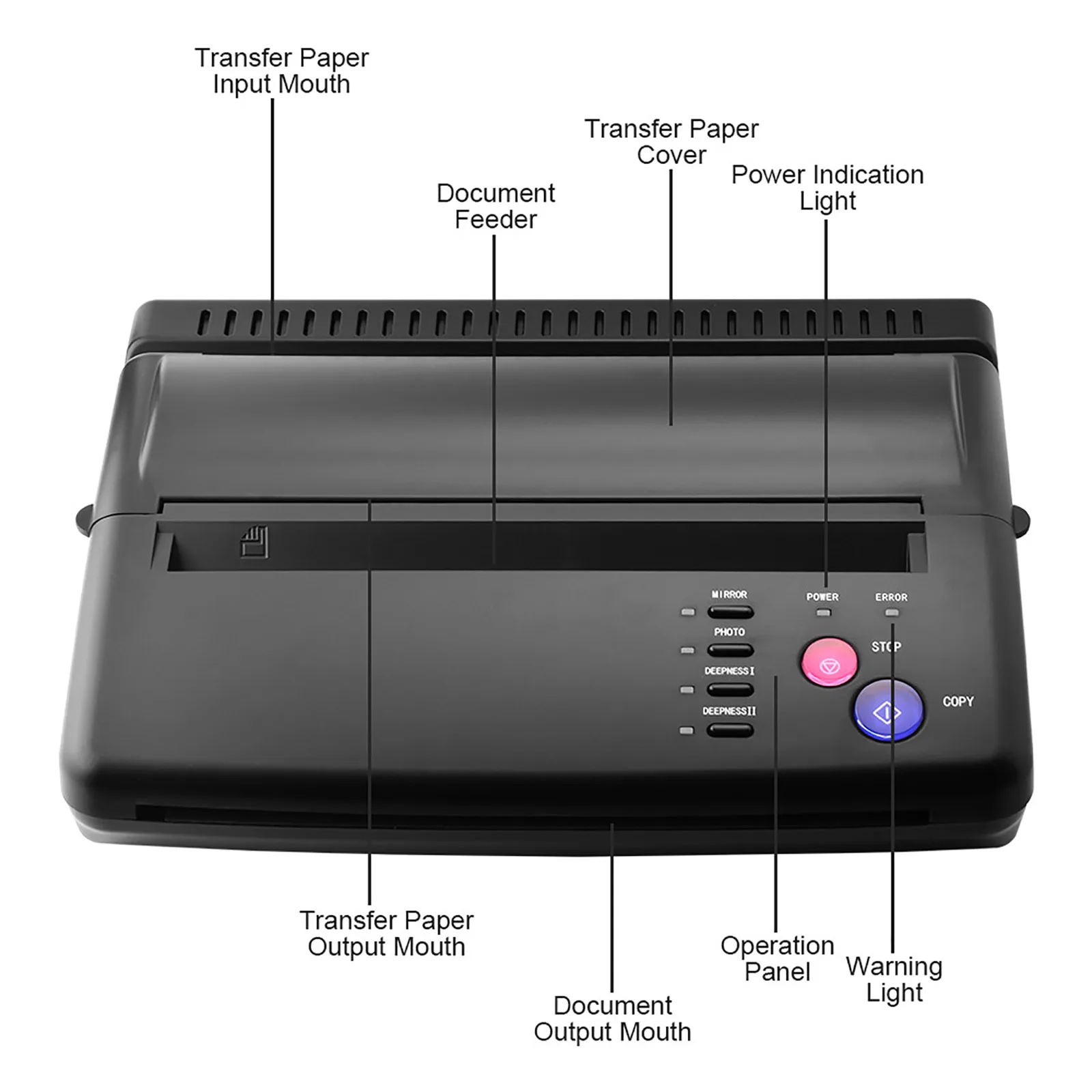 Stencil Machine Tattoo Transfer Machine Printer Drawing Thermal Stencil Maker Copier For Tattoo Transfer Paper Tattoo Supply