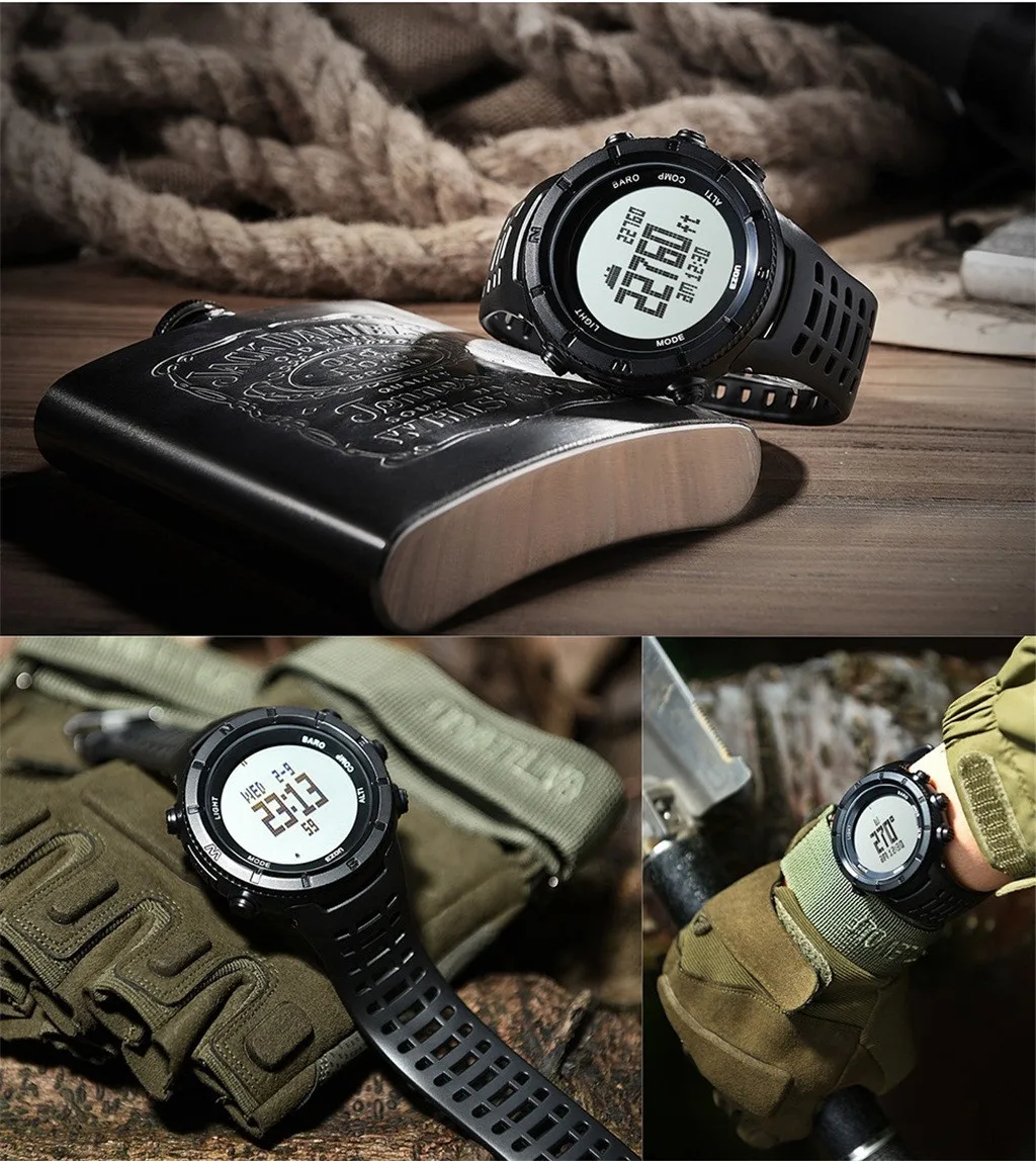 EZON H001H11 Smartwatch блок swich gps шагомер Бег открытый спортивный компас термометр Смарт часы с водонепроницаемым