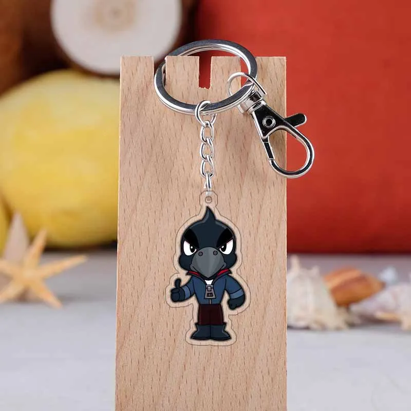 anime Brawl Action Toy Figure keychain Shelly Colt Jessie Brock Dynamike El primo Barley Poco Ricochet Darryl Penny Frank Morti - Цвет: D