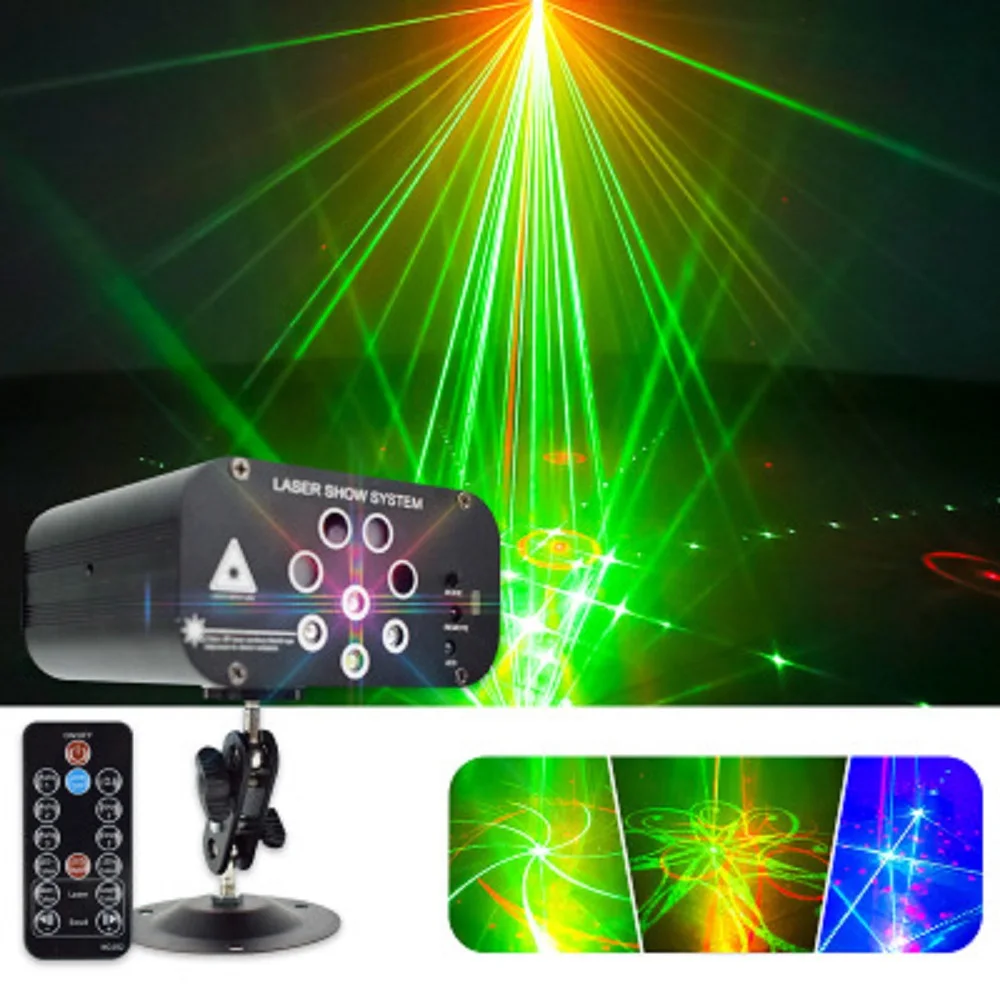 128 узоров RGB светодиодный диско светильник Профессиональный DJ сценический
