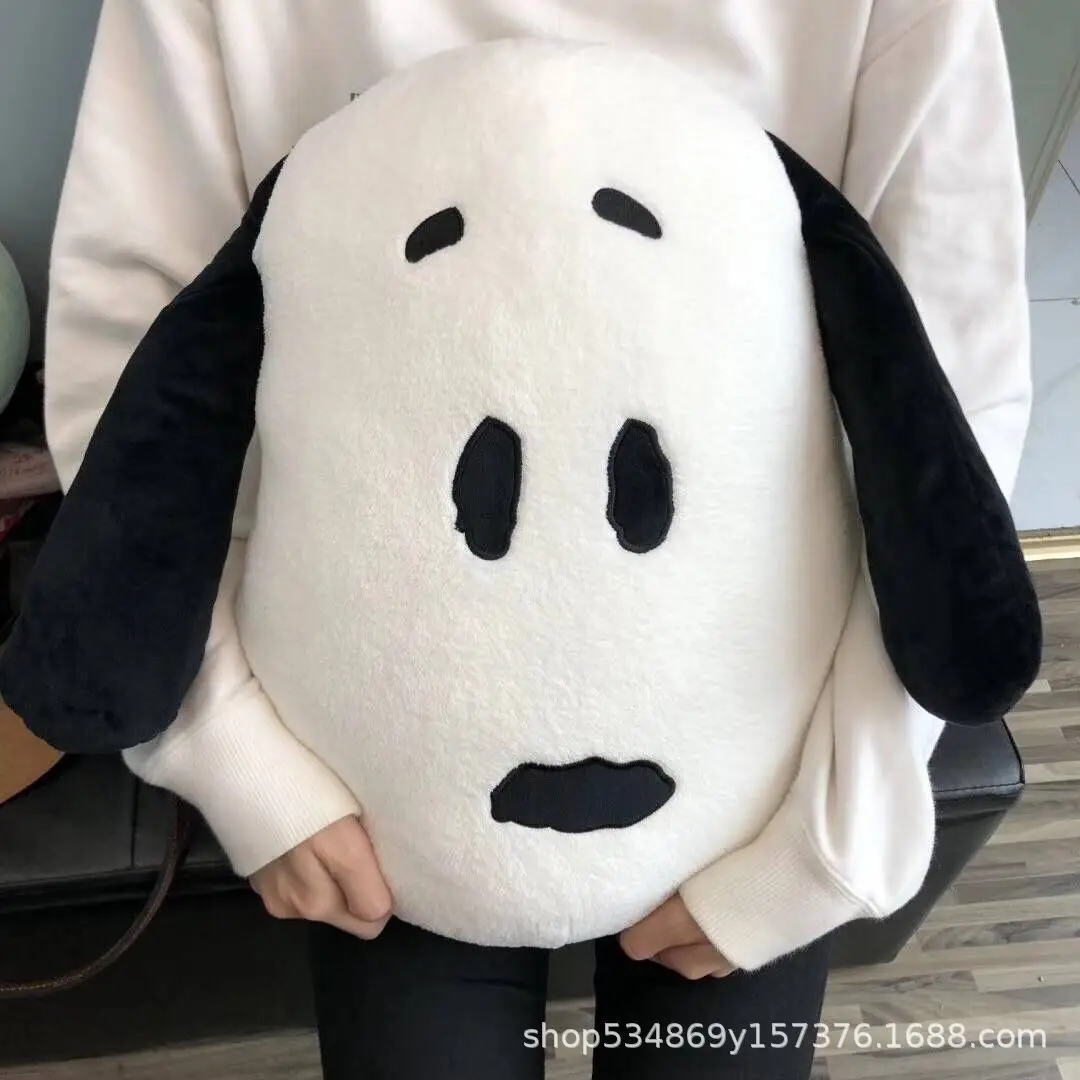 Cartoon Animation Snoopy Pendant Pillow Puppy Pillow White Dog Plush Charlie Pillow Back Cushion