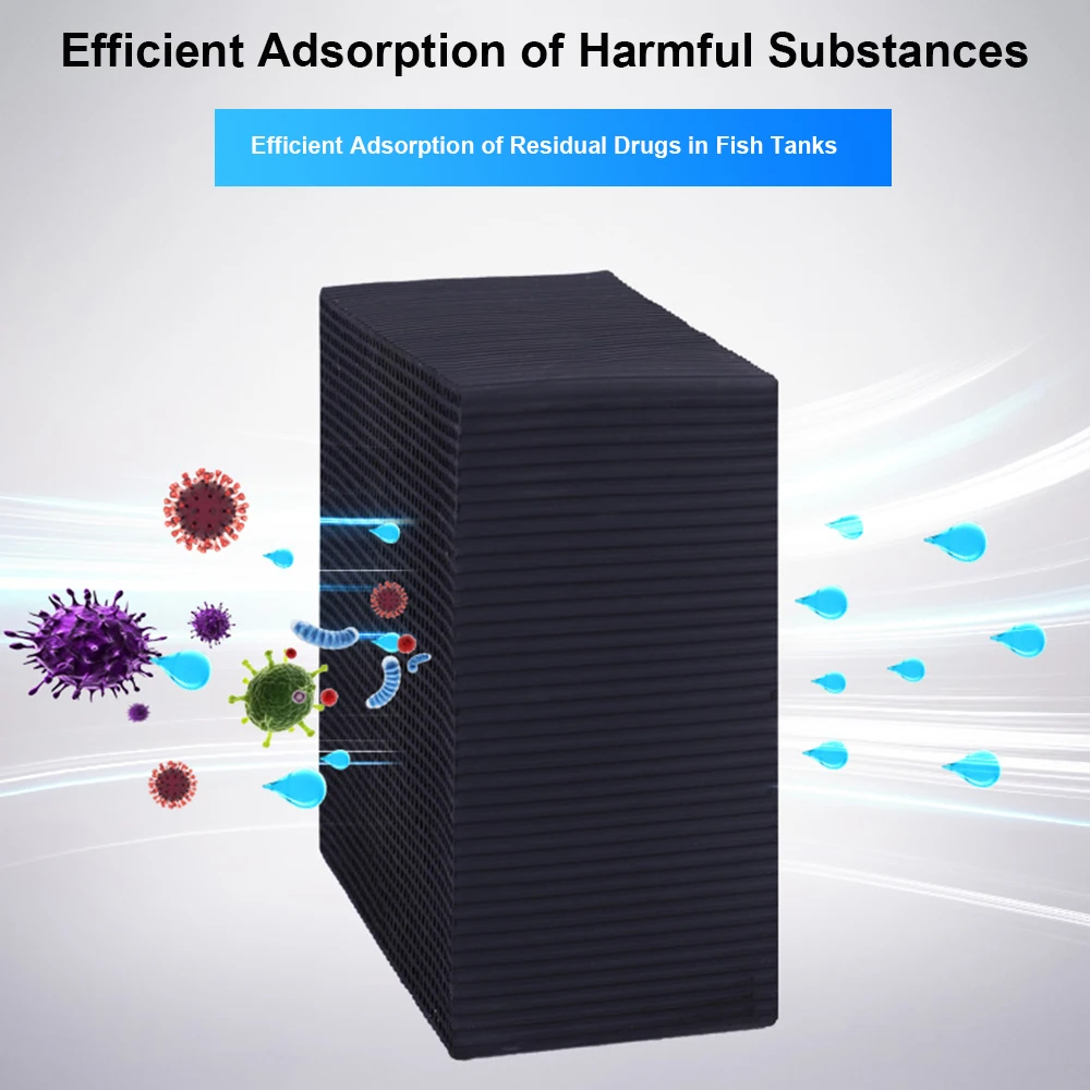 

Eco-Aquarium Water Purifier Cube Ultra Strong Filtration & Absorption Nano Water Purification Cube Activated Carbon Bacteria