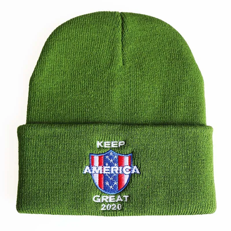 Толстовки с надписью «Make America Great Again» шляпа Дональд Трамп шляпа Кепки зимней одежды в стиле унисекс с трикотажной вышивкой бейсбольная Кепка Gorras кепки, головной убор в хип-хоп стиле - Цвет: green 3