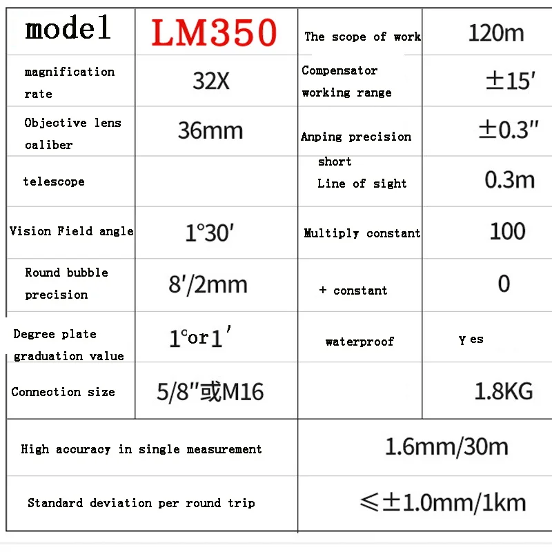 UNI-T LM350 выравнивающий инструмент Высокая точность 32x Автоматический Anping пылезащитный измеритель уровня воды диапазон 120 м