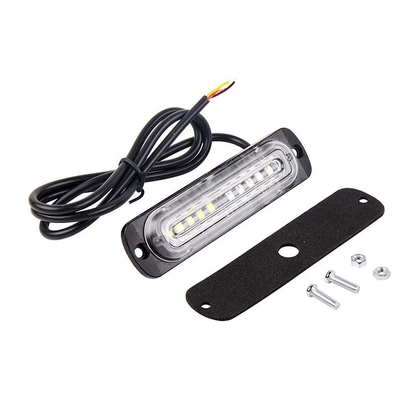 Литья под давлением Алюминий одни мигающие огоньки 10LED 12 V-24 V DC 4 шт 5 Вт белый/желтый грузовик Маяк Предупреждение