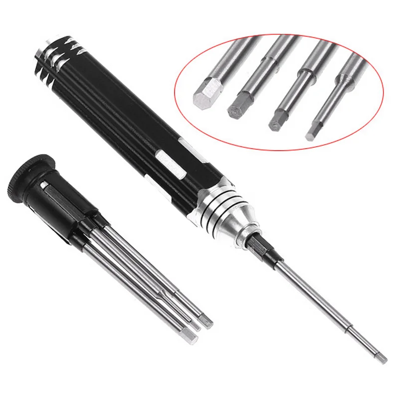 Top-4 In 1 Hexagon Head Screw Driver Hex Screwdriver Tools Set Kit H1.5 H2.0 H2.5 H3.0mm For Rc Helicopter Car | Инструменты