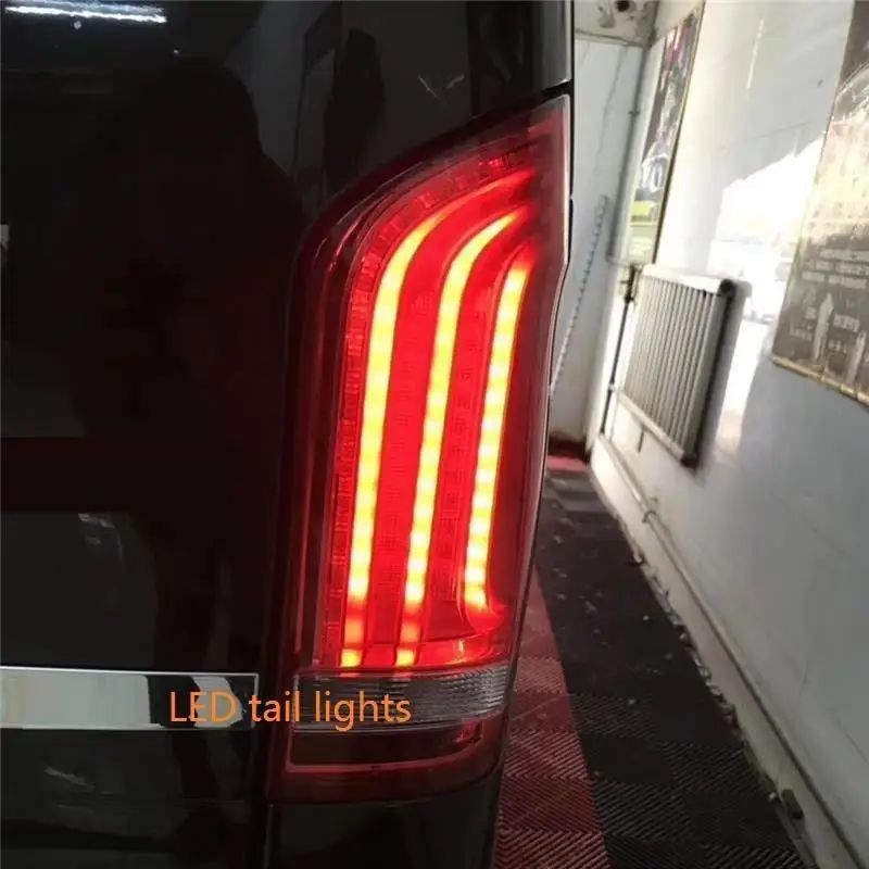 Указатель поворота, дневные ходовые автомобильные фары, светодиодные фары Drl для автомобиля, задние фары 17 18 для Mercedes Benz Vito - Цвет: Number 10