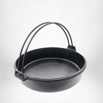 

Japanese style cast iron Sukiyaki stewed beef soup hot pot stewed pot old-fashioned raw iron stew roasting pan induction cooker