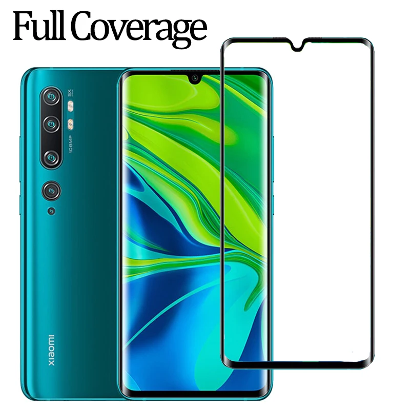 2Pcs 9H Tempered Glass For Xiaomi Mi CC9 Pro Case Full Cover Glass Mobile Phone Accessories Screen Protector Film For Mi Note 10
