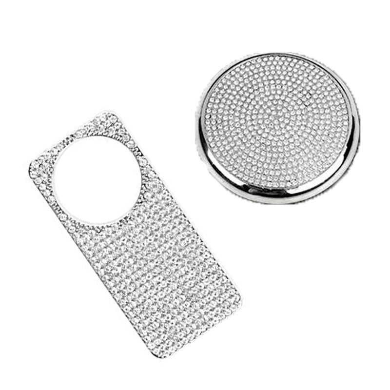 Copilot Box Switch Handle Rhinestones Sticker Cover &amp Crystal Console Multimedia Button for Benz E Class W213 | Автомобили и