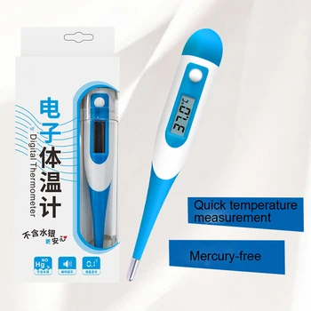 

1pcs Baby Digital Electronic Thermometer Soft Head Oral Underarm Rectal Thermograph Measuring Tools High Precision Random Color
