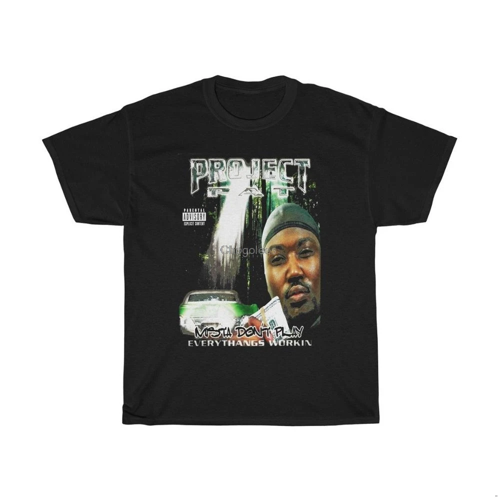 Классическая Футболка Project Pat Three si мафия три шесть Мемфис рэп фоник dj винт 6 Мафия 3
