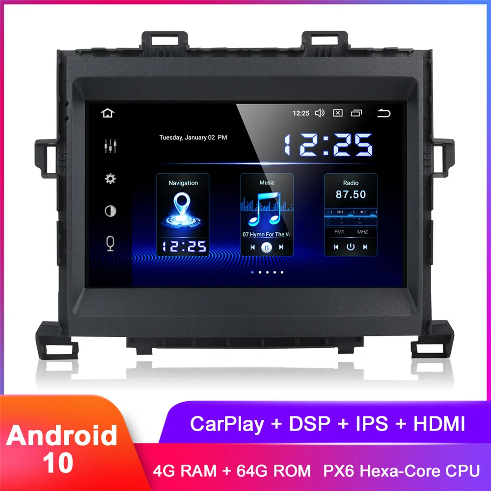 10 2 &quotIPS дисплей Android автомобильный стерео GPS для Alphard 2011 2012 Carplay In Dash Авто Радио FM WiFi